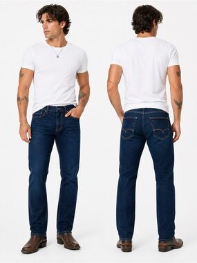 Mavi men jeans 30/32 NWT Zach straight  indigo blue stretch denim organic move